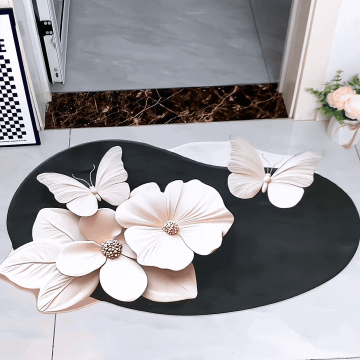 FlowerFusion 3D Floor Mat ( Big Size )